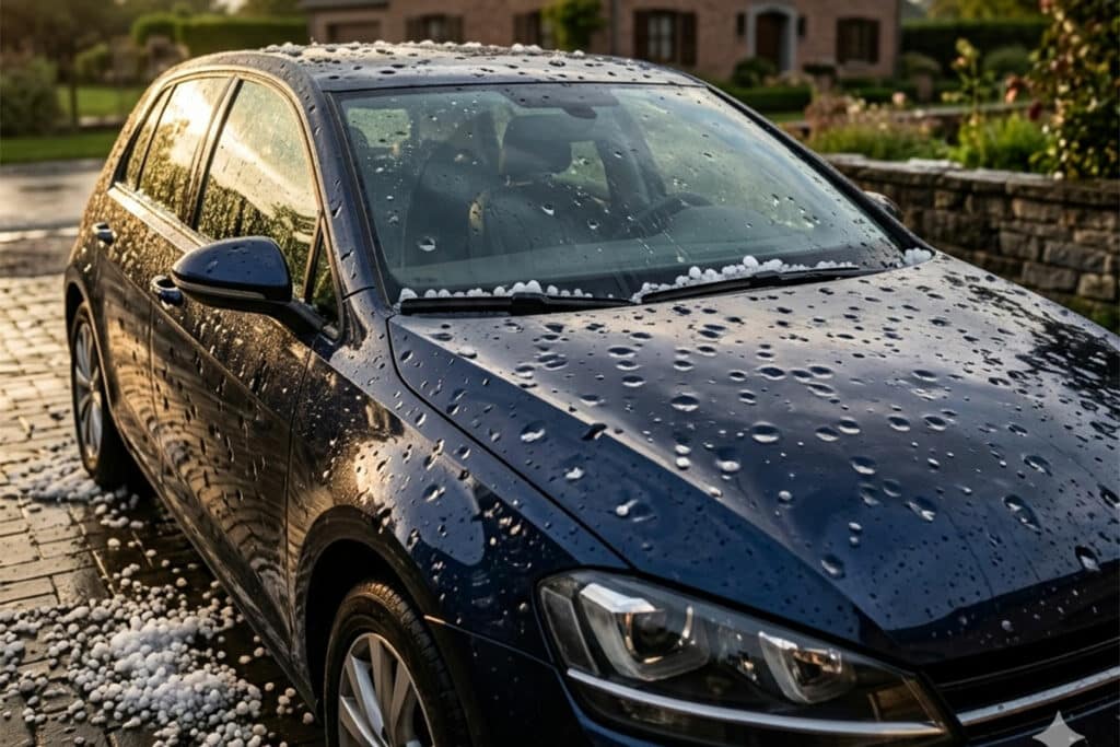 dégâts carrosserie grêlons